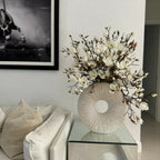 Large Eternity Vase with Magnolias and Driftwood