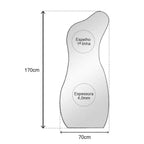 Full-Length Curved Mirror 170x70cm