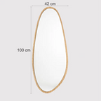 Organic Mirror Eros 42 cm x 100 cm Tauari