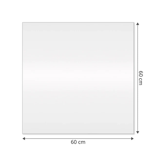 Slim Square Mirror with LED 60x60cm
